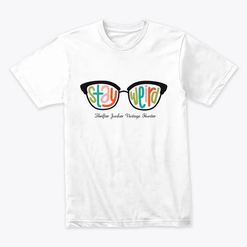 Stay Weird Rainbow Glasses Tee